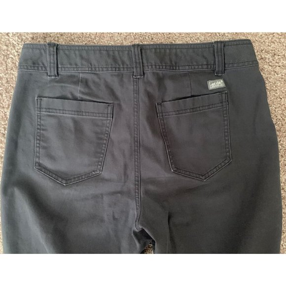 Eddie Bauer Women Sz 8 Pants Charcoal Gray Capri Straight Leg Outdoor Hiking - Picture 4 of 11